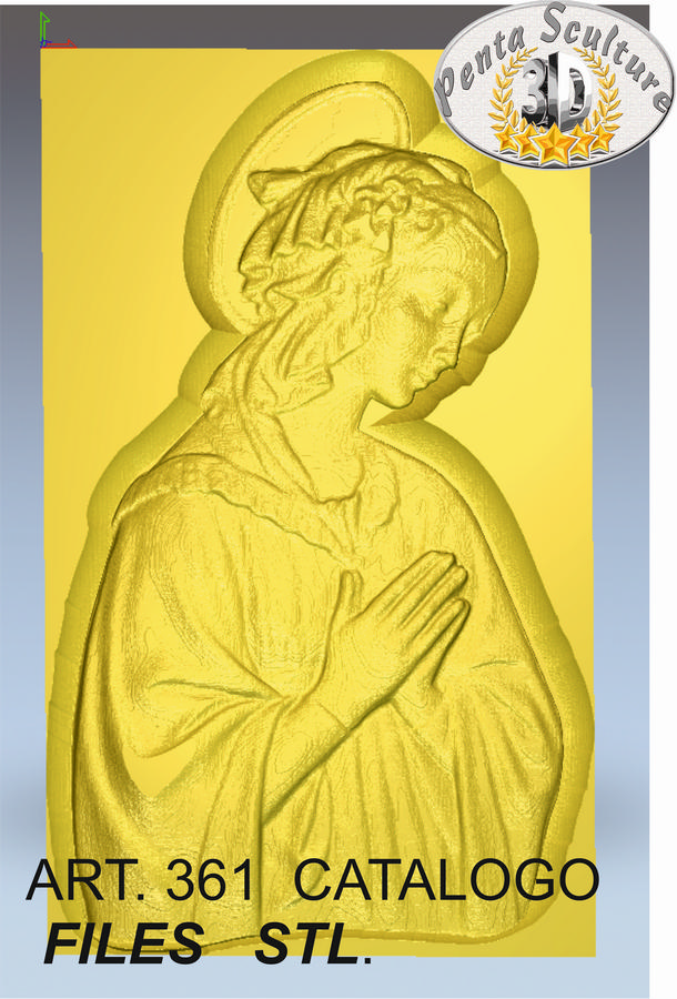 Madonna_STL_bassorilievo_per_CNC_pantografi_art.361