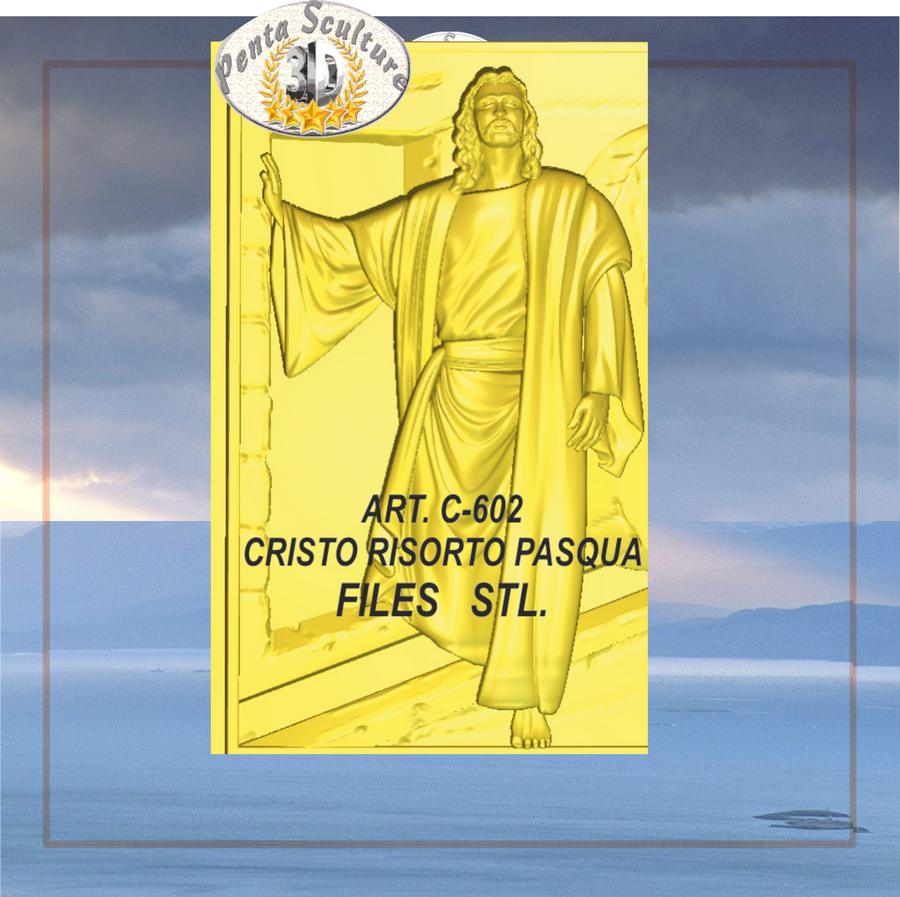 Cristo_risorto_files_STL_bassorilievo_per_CNC_pantografi_art._C-602