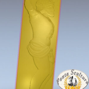 Crocifisso bassorilievo STL per CNC pantografi art. cr-061