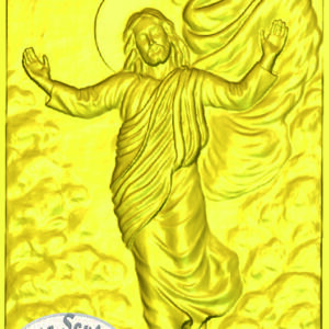 Cristo risorto, trasfigurazione di Raffaello Sanzio files STL bassorilievo per CNC pantografi art. R-01