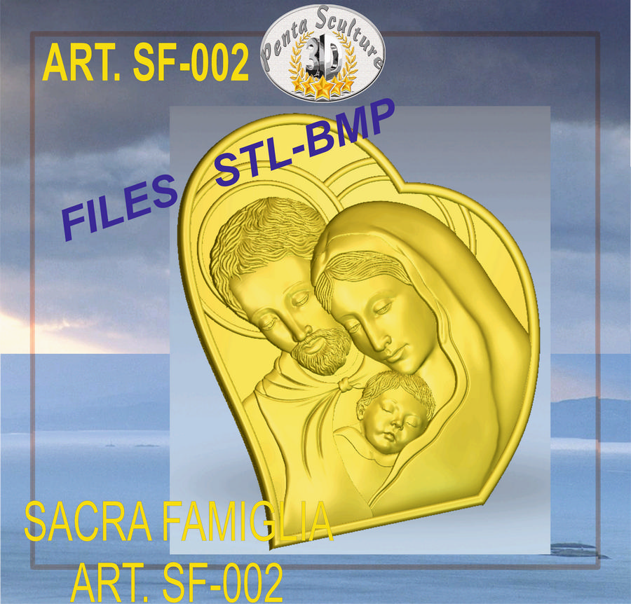 Sacra_famiglia_STL_bassorilievo_per_CNC_pantografi_art.SF-002