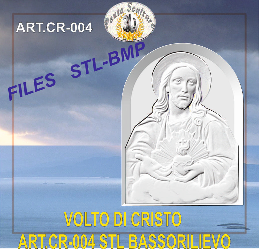 Volto_di_cristo_con_sacro_cuore_STL_bassorilievo_per_CNC_pantografi_art._CR-004