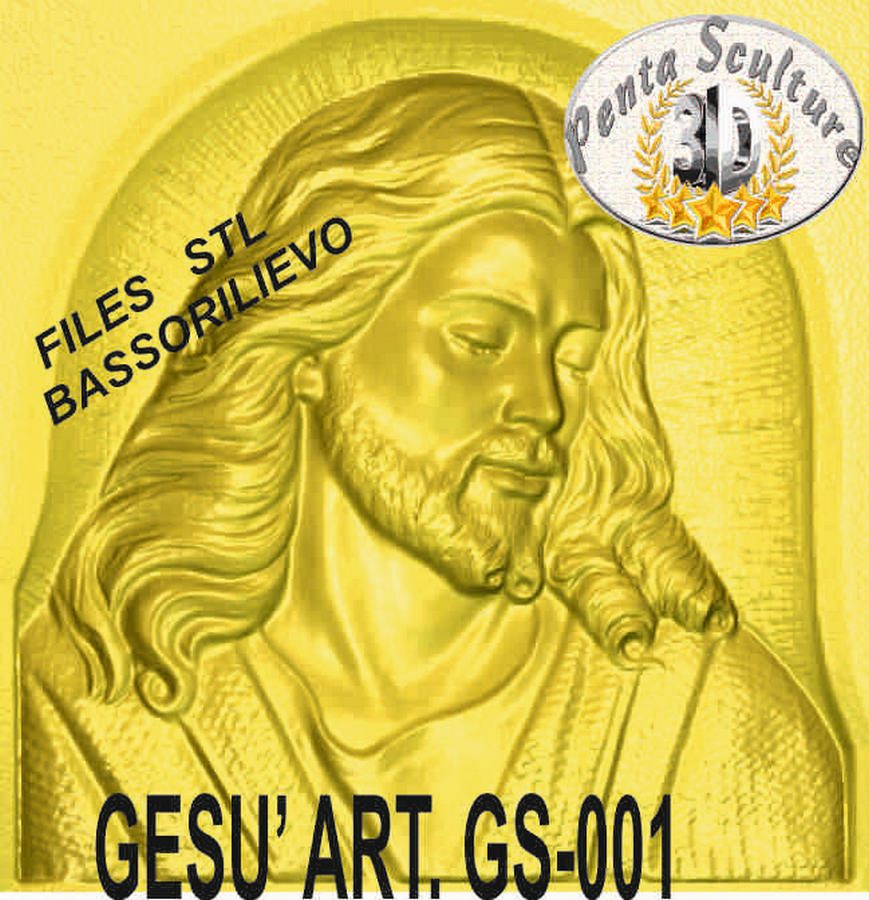 Gesù_files_STL_bassorilievo_per_CNC_pantografi_art._GS-001