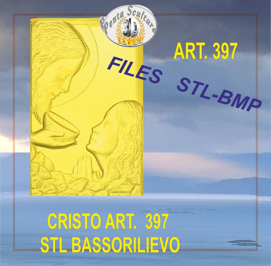 Cristo_dà_la_comunione_files_STL_bassorilievo_per_CNC_pantografi_art._397