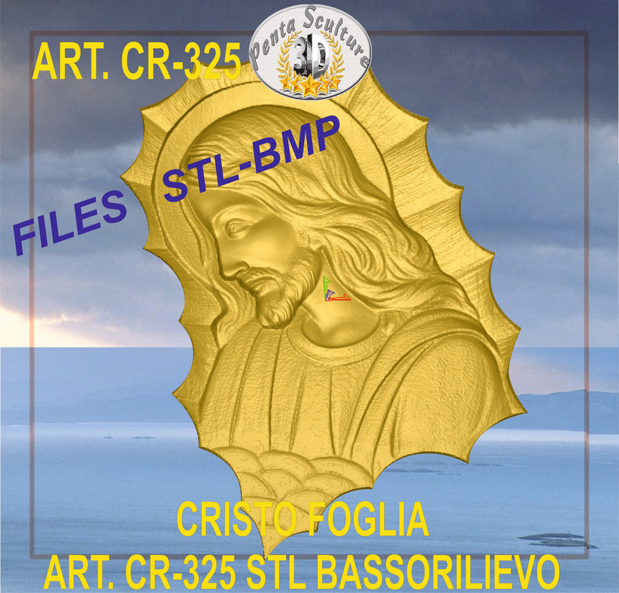 Cristo_foglia_files_STL_bassorilievo_per_CNC_pantografi_art._CR-325