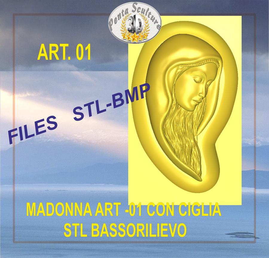 Madonna_con_ciglia_in_sagoma_files_bassorilievo_STL_per_CNC_pantografi_art._01