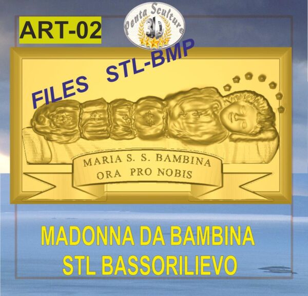 Madonna_da_bambina_STL_bassorilievo_per_CNC_pantografi_art.02