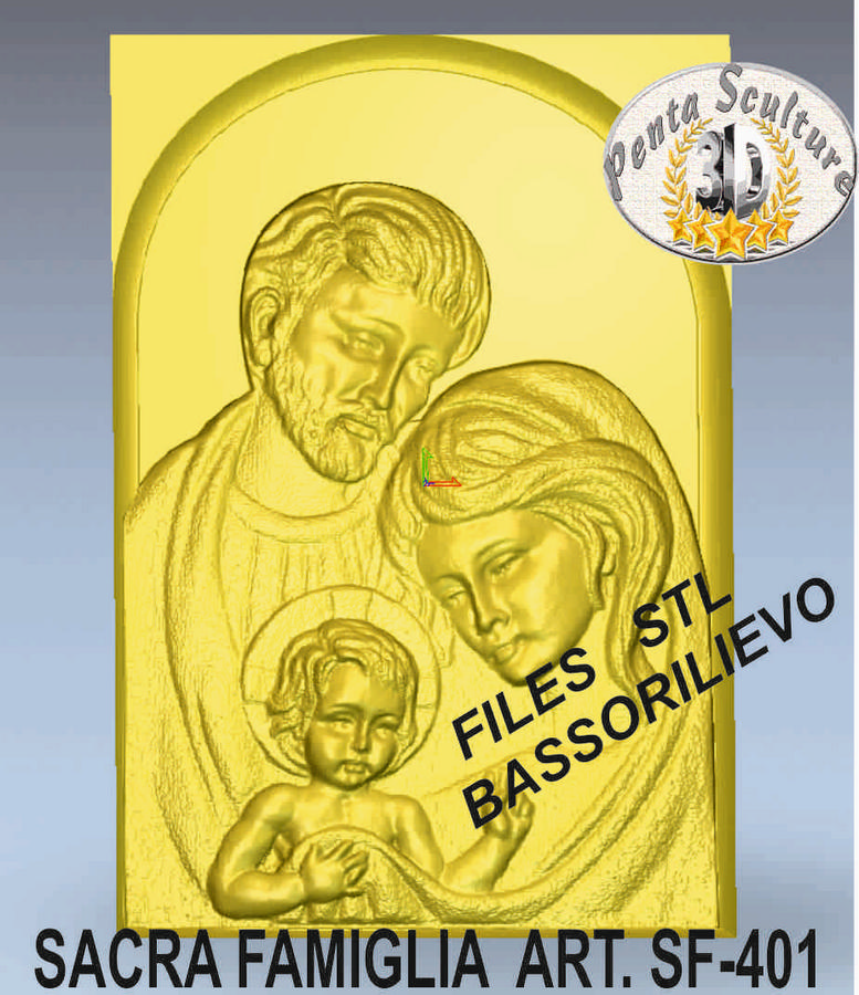 Sacra_famiglia_STL_bassorilievo_per_CNC_pantografi_art.SF-401