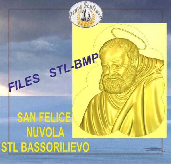 San_Felice_nuvola_STL_bassorilievo_per_CNC_pantografi
