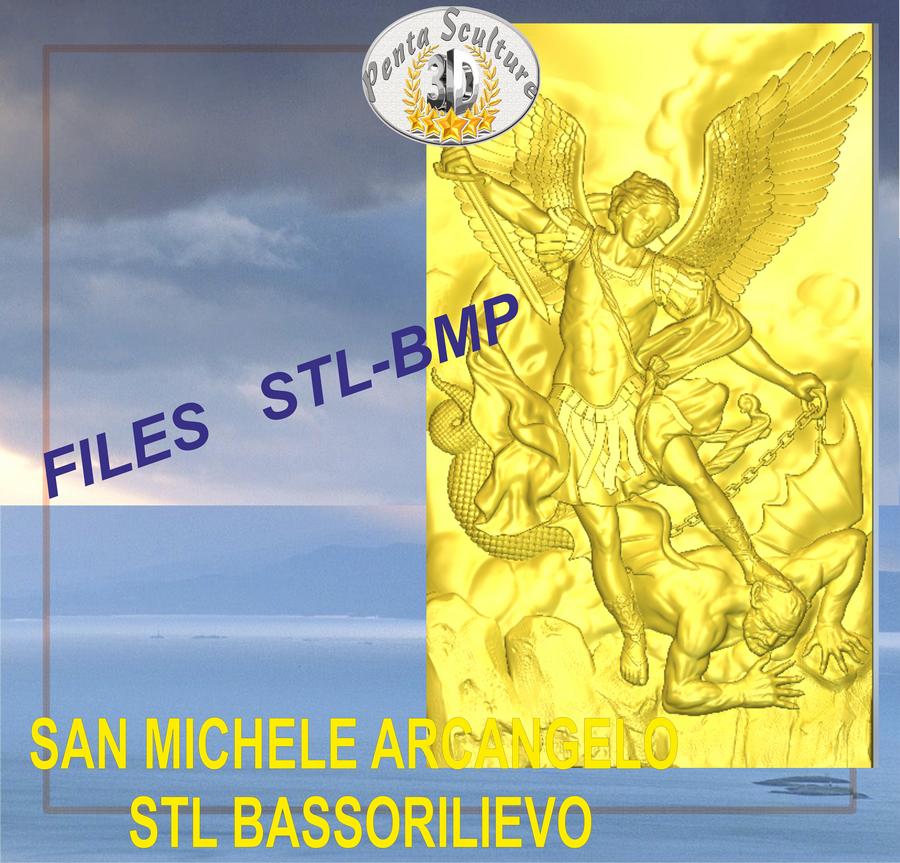 San_Michele_STL_bassorilievo_per_CNC_pantografi