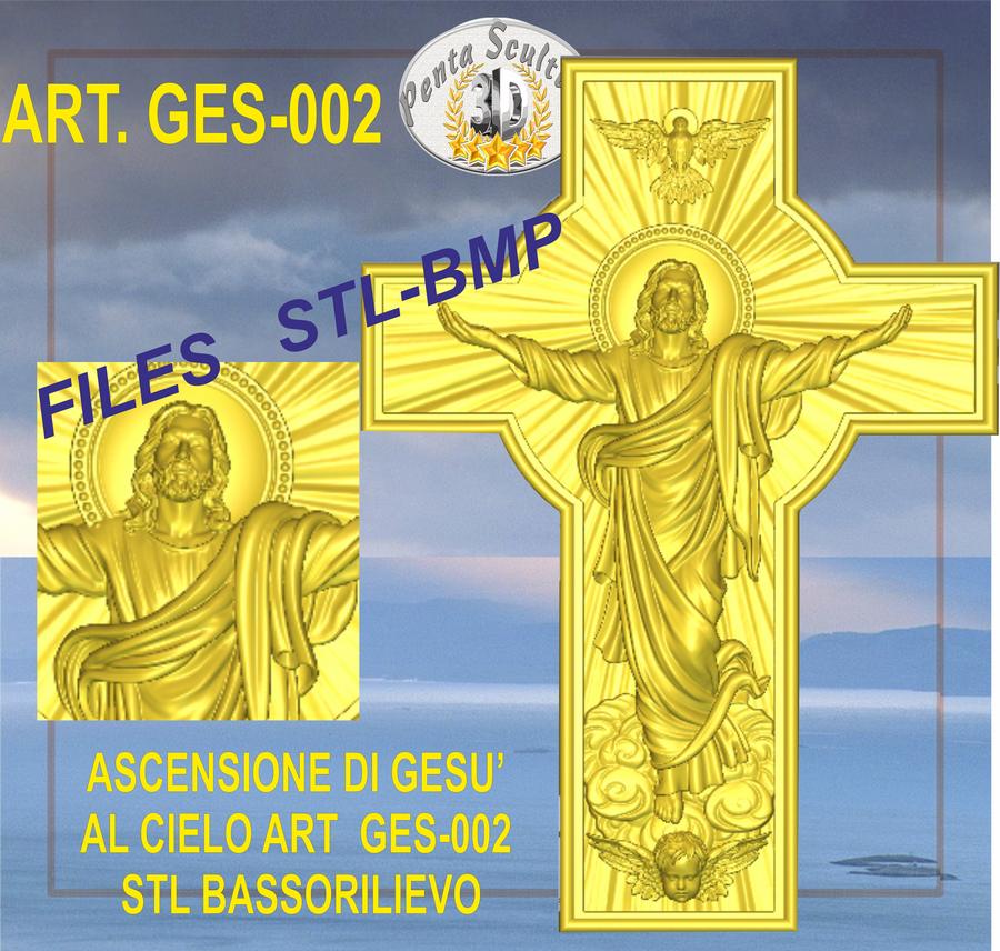 Ascensione_di_Gesù_al_cielo_files_STL_bassorilievo_per_CNC_pantografi_art. ges-002