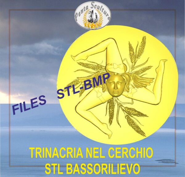 Trinacria_nel_cerchio_files_bassorilievo_STL_per_CNC_pantografi