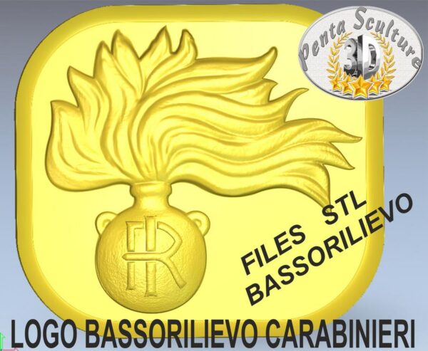 Logo_carabinieri_STL_bassorilievo_per_CNC_pantografi
