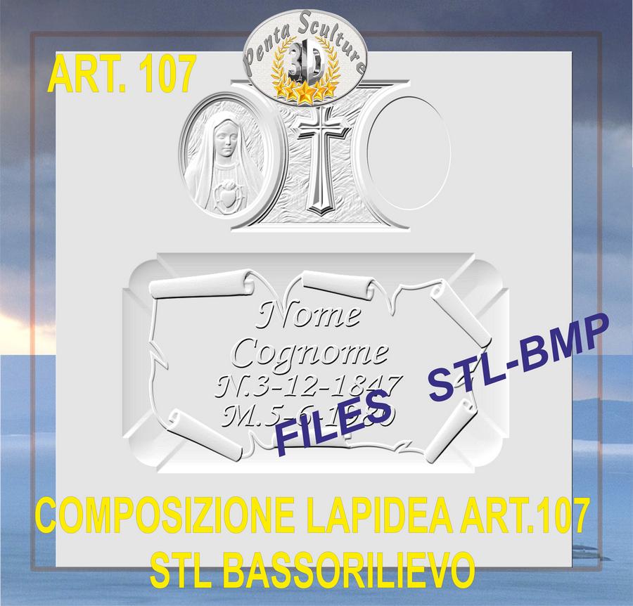 composizione_lapidea_STL_bassorilievo_per_CNC_pantografi_art.107