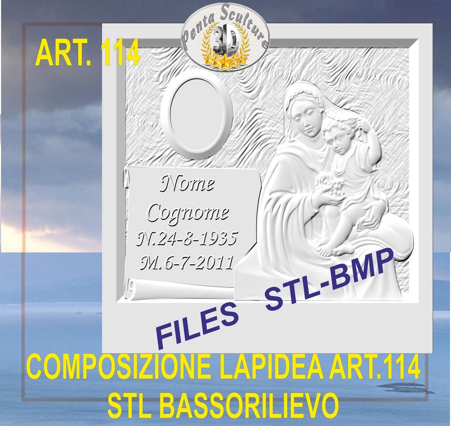composizione_lapidea_STL_bassorilievo_per_CNC_pantografi_art.114