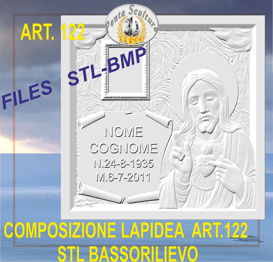 composizione_lapidea_STL_bassorilievo_per_CNC_pantografi_art.122