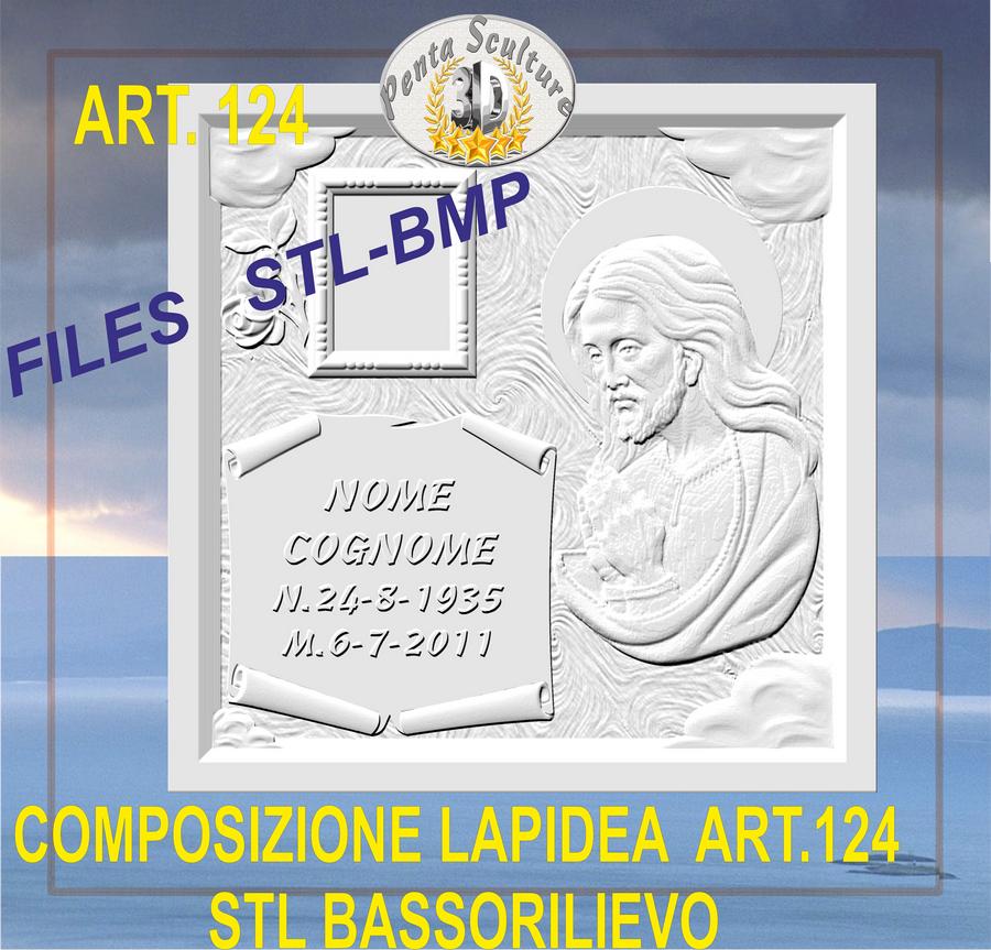 composizione_lapidea_STL_bassorilievo_per_CNC_pantografi_art.124