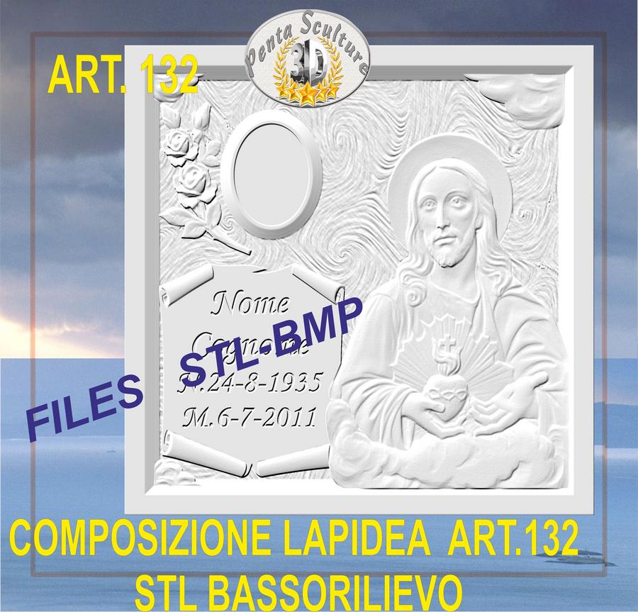 composizione_lapidea_STL_bassorilievo_per_CNC_pantografi_art.132