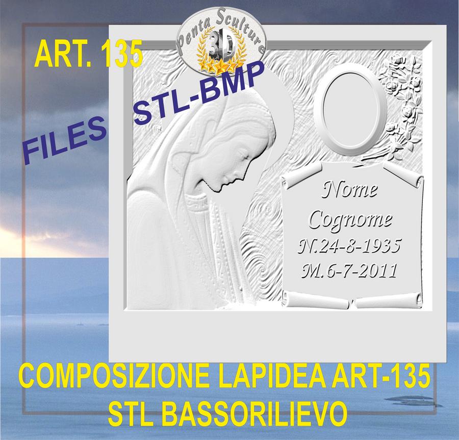 composizione_lapidea_STL_bassorilievo_per_CNC_pantografi_art.135