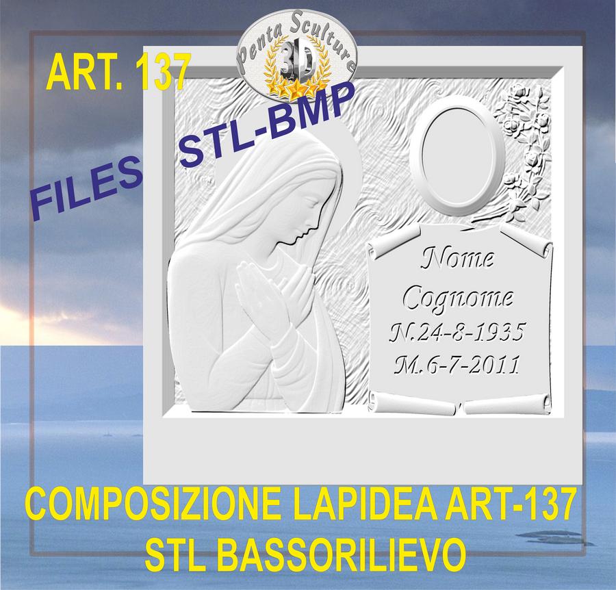 composizione_lapidea_STL_bassorilievo_per_CNC_pantografi_art.137