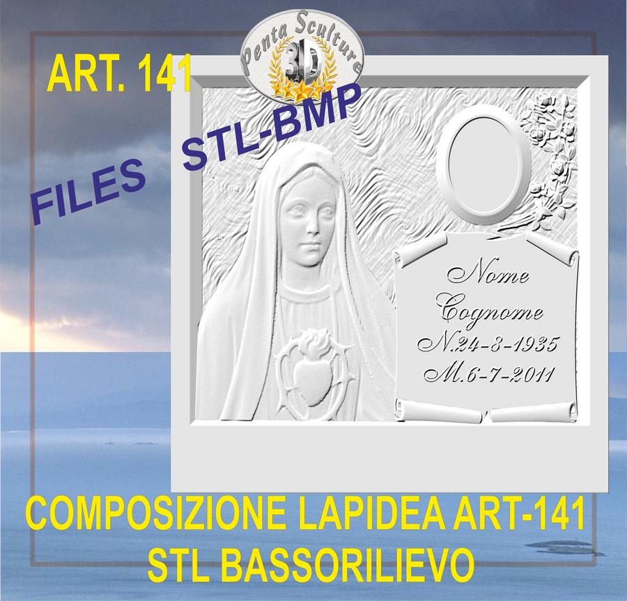 composizione_lapidea_STL_bassorilievo_per_CNC_pantografi_art.141