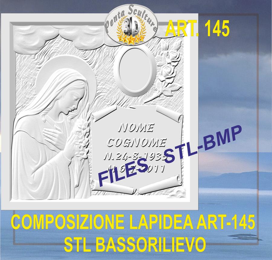 composizione_lapidea_STL_bassorilievo_per_CNC_pantografi_art.145