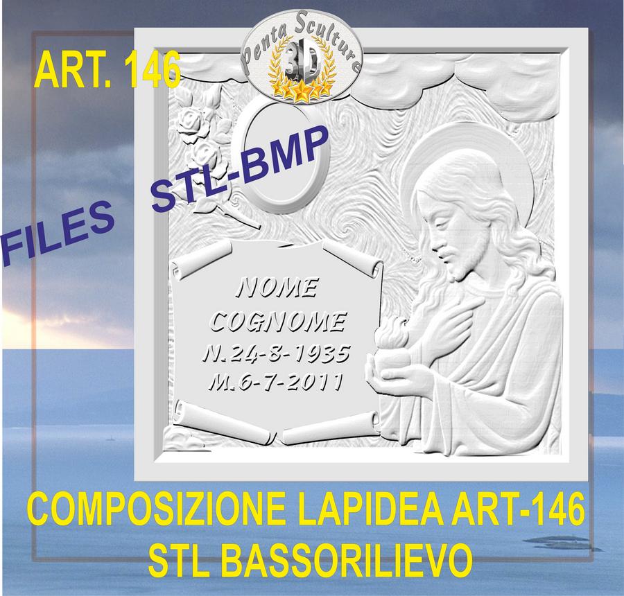 composizione_lapidea_STL_bassorilievo_per_CNC_pantografi_art.146