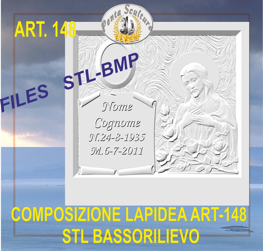 composizione_lapidea_STL_bassorilievo_per_CNC_pantografi_art.148