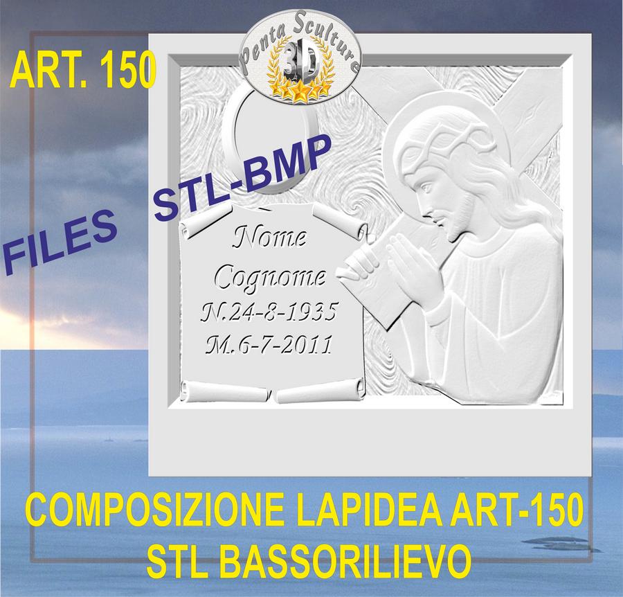 composizione_lapidea_STL_bassorilievo_per_CNC_pantografi_art.150