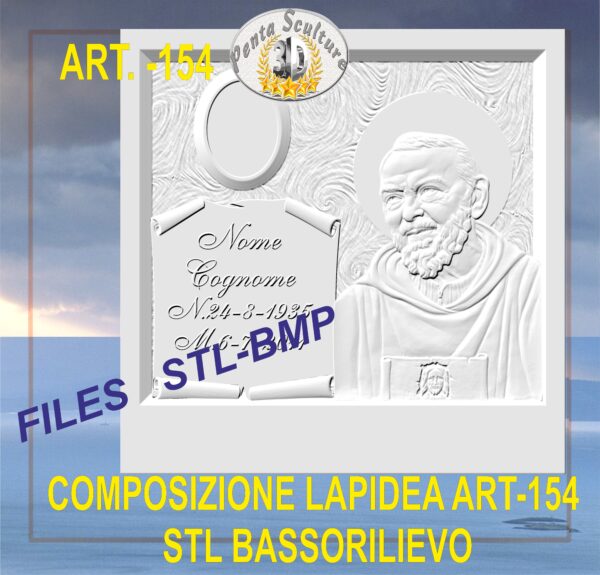 composizione_lapidea_STL_bassorilievo_per_CNC_pantografi_art.154