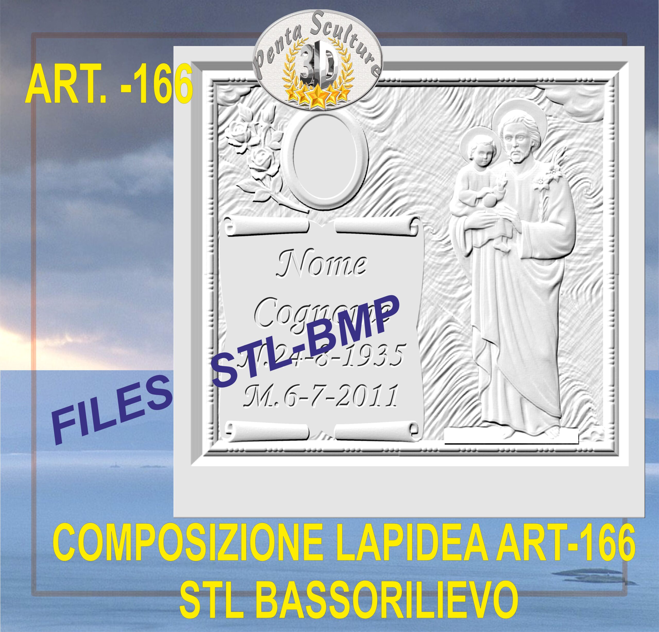 composizione_lapidea_STL_bassorilievo_per_CNC_pantografi_art.166