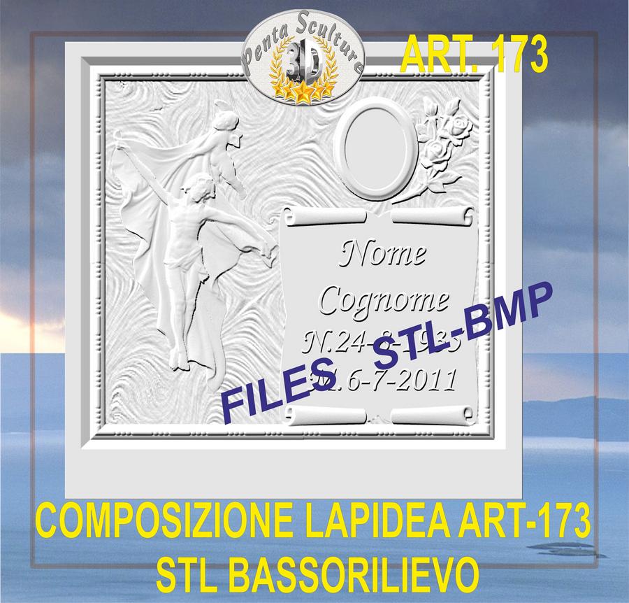 composizione_lapidea_STL_bassorilievo_per_CNC_pantografi_art.173