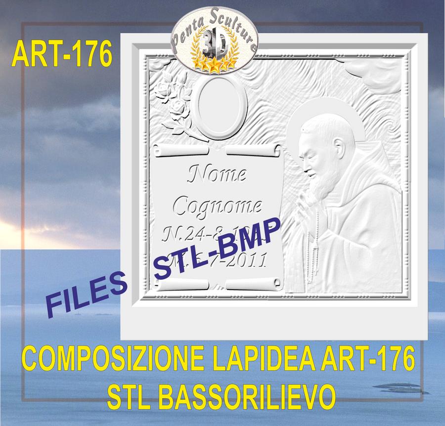 composizione_lapidea_STL_bassorilievo_per_CNC_pantografi_art.176