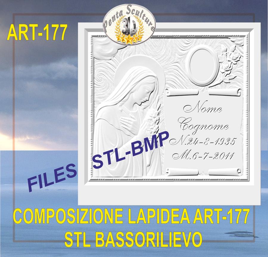 composizione_lapidea_STL_bassorilievo_per_CNC_pantografi_art.177