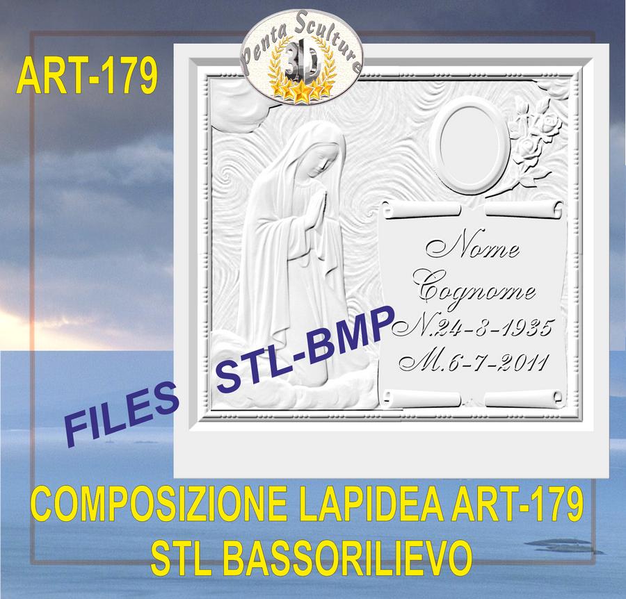composizione_lapidea_STL_bassorilievo_per_CNC_pantografi_art.179