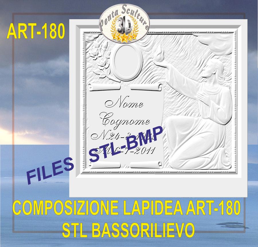 composizione_lapidea_STL_bassorilievo_per_CNC_pantografi_art.180