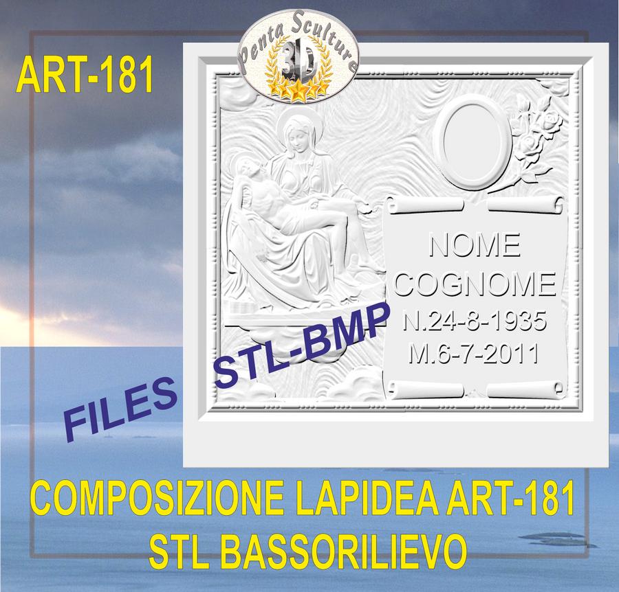 composizione_lapidea_STL_bassorilievo_per_CNC_pantografi_art.181