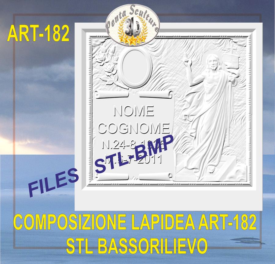 composizione_lapidea_STL_bassorilievo_per_CNC_pantografi_art.182