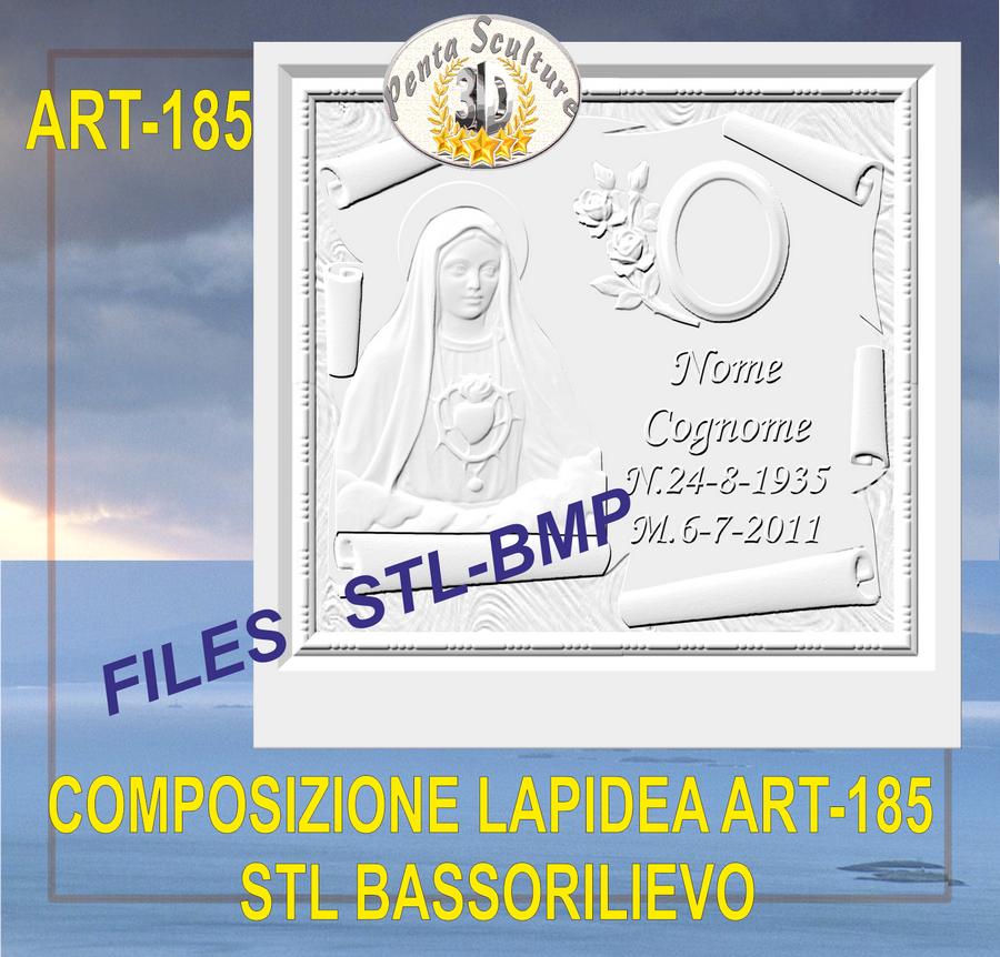 composizione_lapidea_STL_bassorilievo_per_CNC_pantografi_art.185