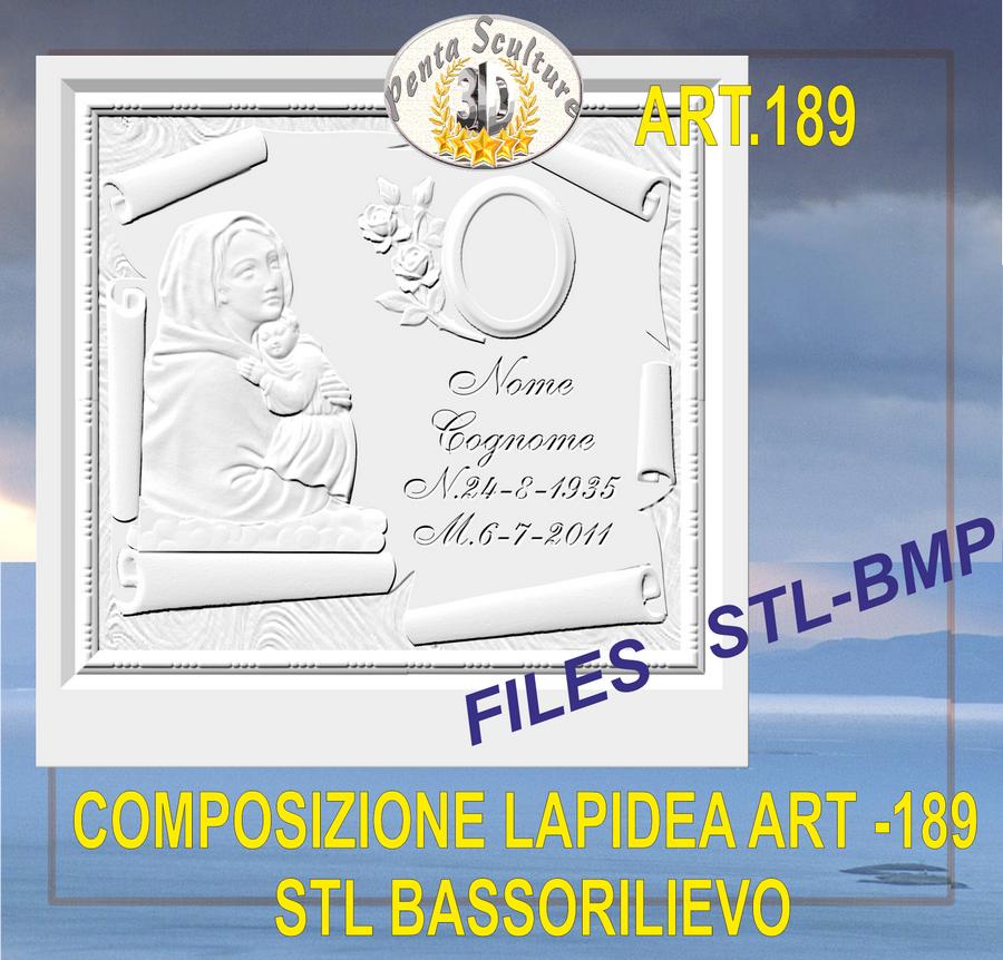 composizione_lapidea_STL_bassorilievo_per_CNC_pantografi_art.189