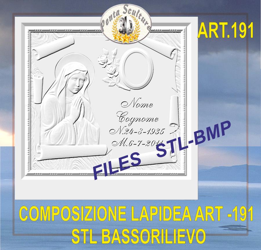 composizione_lapidea_STL_bassorilievo_per_CNC_pantografi_art.191
