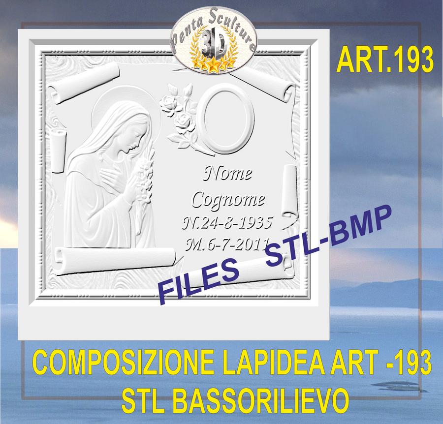 composizione_lapidea_STL_bassorilievo_per_CNC_pantografi_art.193