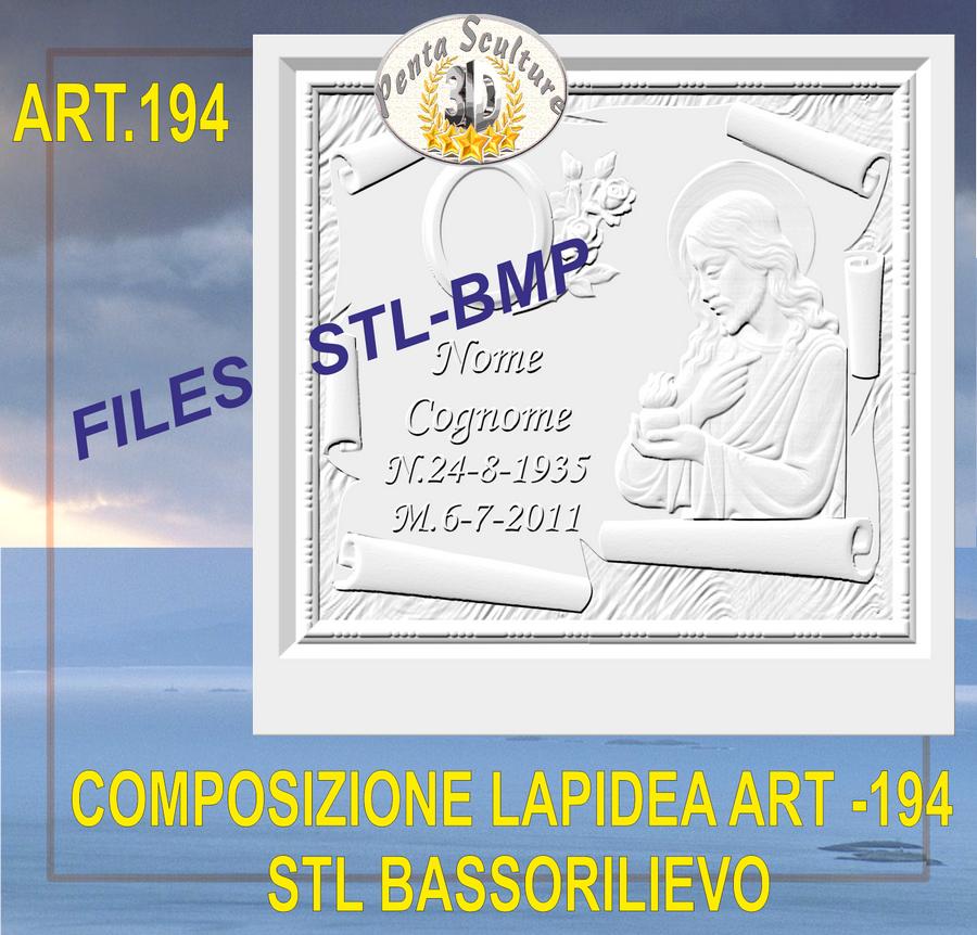 composizione_lapidea_STL_bassorilievo_per_CNC_pantografi_art.194