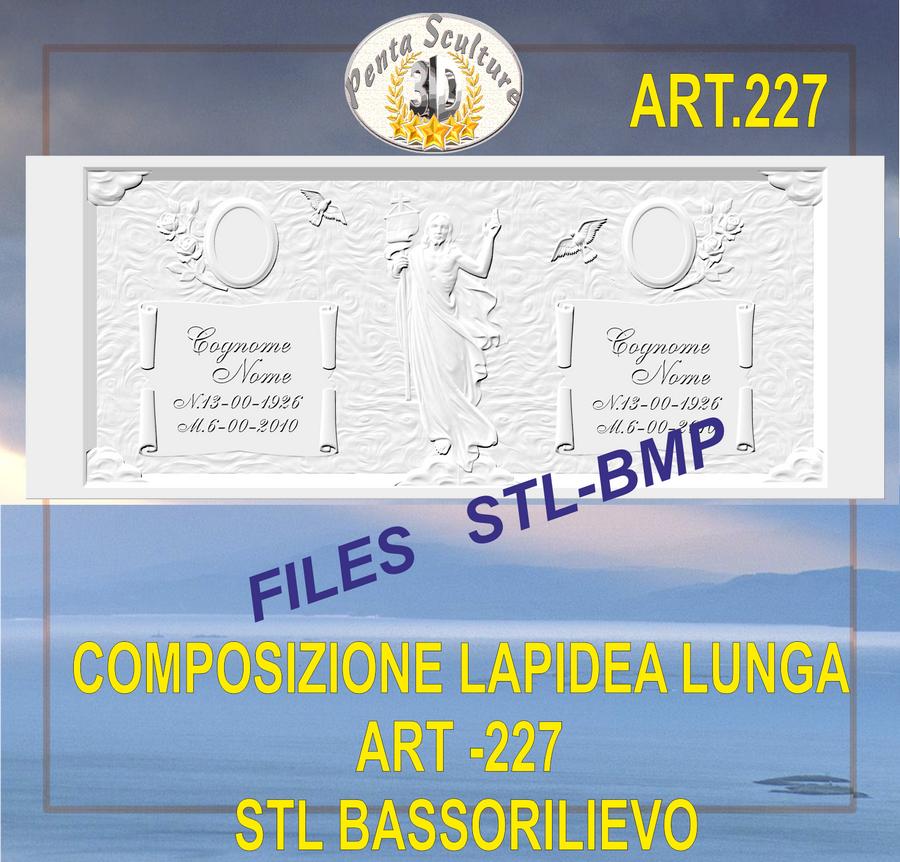 composizione_lapidea_lunga_STL_bassorilievo_per_CNC_pantografi_art.227