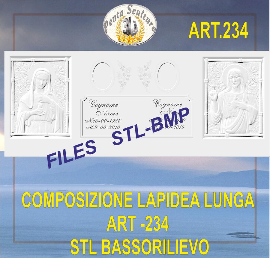 composizione_lapidea_lunga_STL_bassorilievo_per_CNC_pantografi_art.234