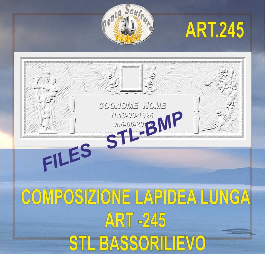 composizione_lapidea_lunga_STL_bassorilievo_per_CNC_pantografi_art.245