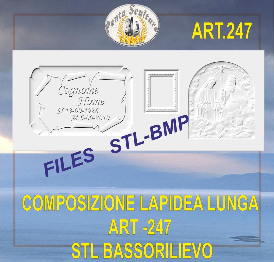 composizione_lapidea_lunga_STL_bassorilievo_per_CNC_pantografi_art.247