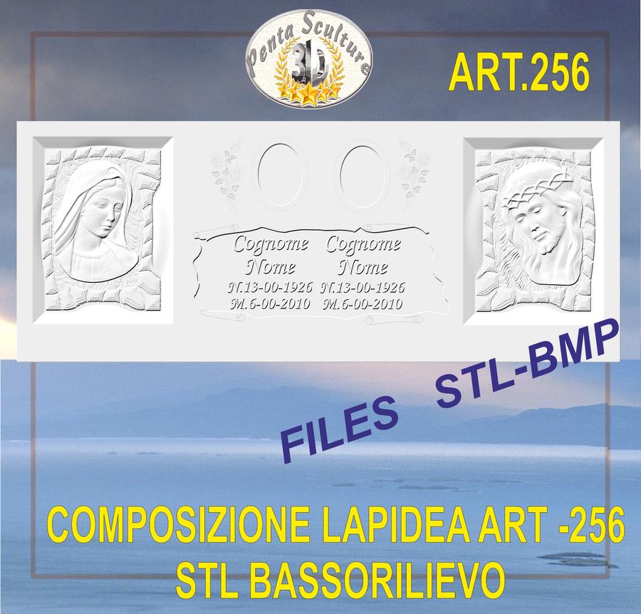 composizione_lapidea_lunga_STL_bassorilievo_per_CNC_pantografi_art.256