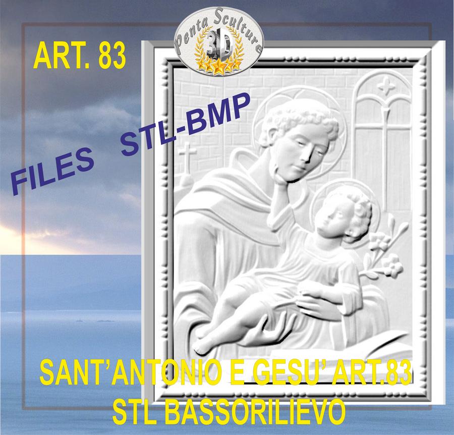 sant’antonio_e_gesù_STL_bassorilievo_per_CNC_pantografi_art.83