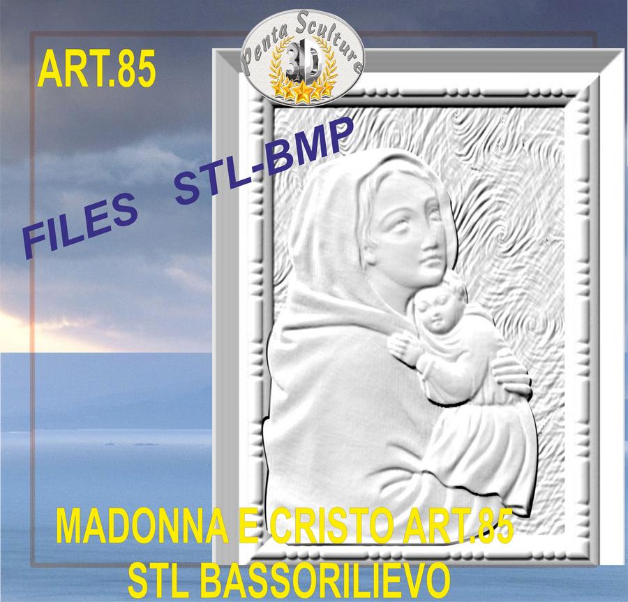 madonna_e_cristo_STL_bassorilievo_per_CNC_pantografi_art.85